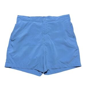 Mens Y2K Abercrombie & Fitch Stretch Blue Lightweight Athletic Shorts Size L